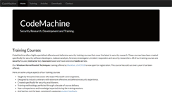 Desktop Screenshot of codemachine.com